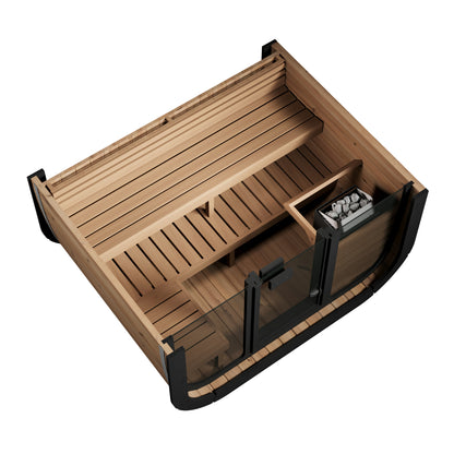 ThermoZen M Outdoor Sauna - 4 Person - Including Heater